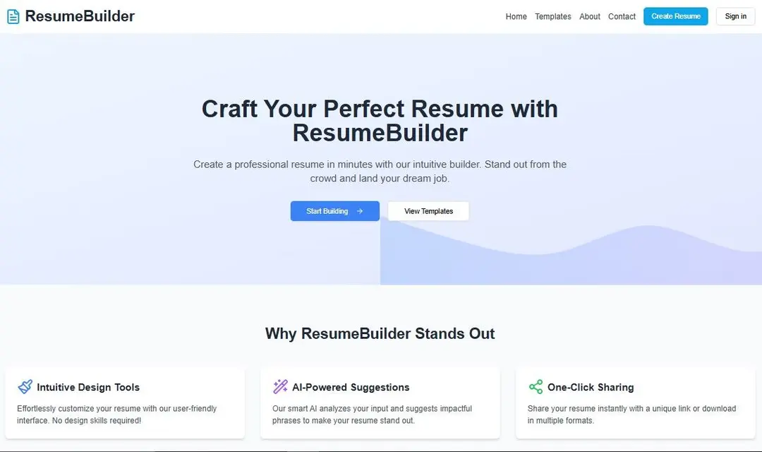 Free Resume Builder
